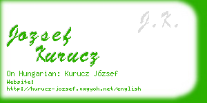 jozsef kurucz business card